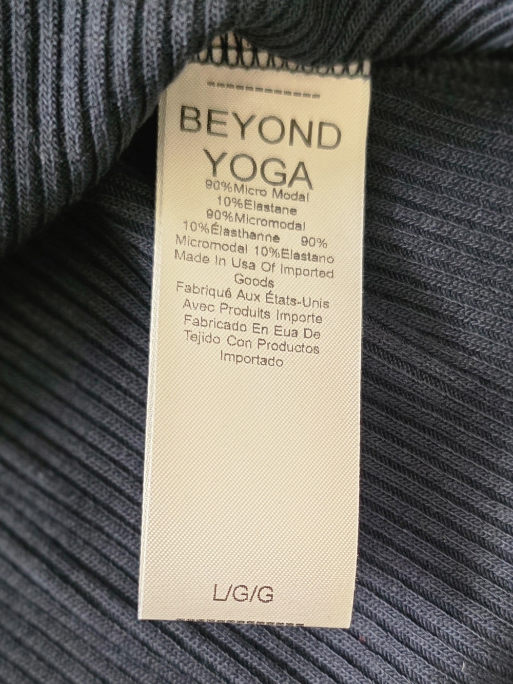 NWT Beyond Yoga Formation Tank Nocturnal Navy Size L - Picture 5 of 8